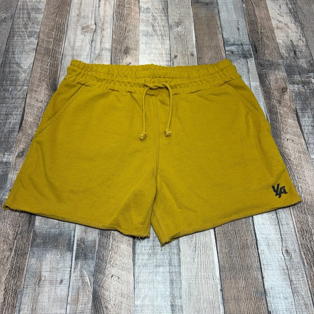 YoungLA Shorts Mens Size XL Yellow Sweats Grunge Athletic Gym Streetwear